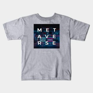 metaverse tshirt, mugs, stickers,wall art, mask,cases Kids T-Shirt